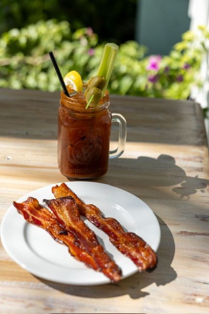 Bloody mary on the patio